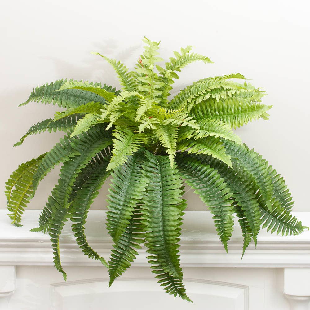 26" Natural Look Artificial Boston Fern Bush