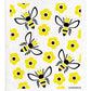 Swedish Dishcloth - Bees - Yellow: Yellow