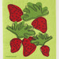 Strawberries on Green Swedish Dishcloth