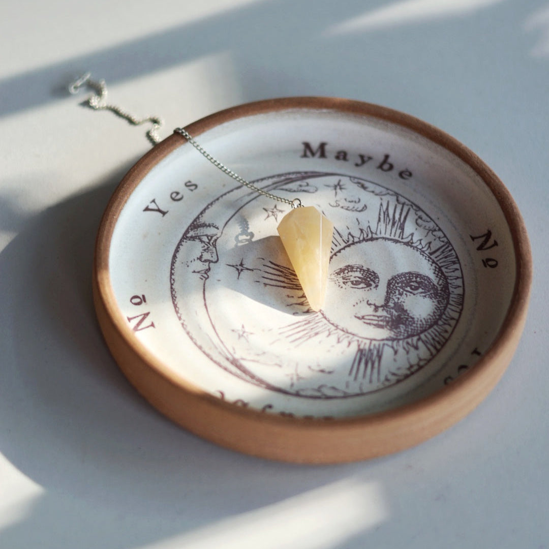 Yellow Aventurine Pendulum ~ Faceted Crystal Pendulum