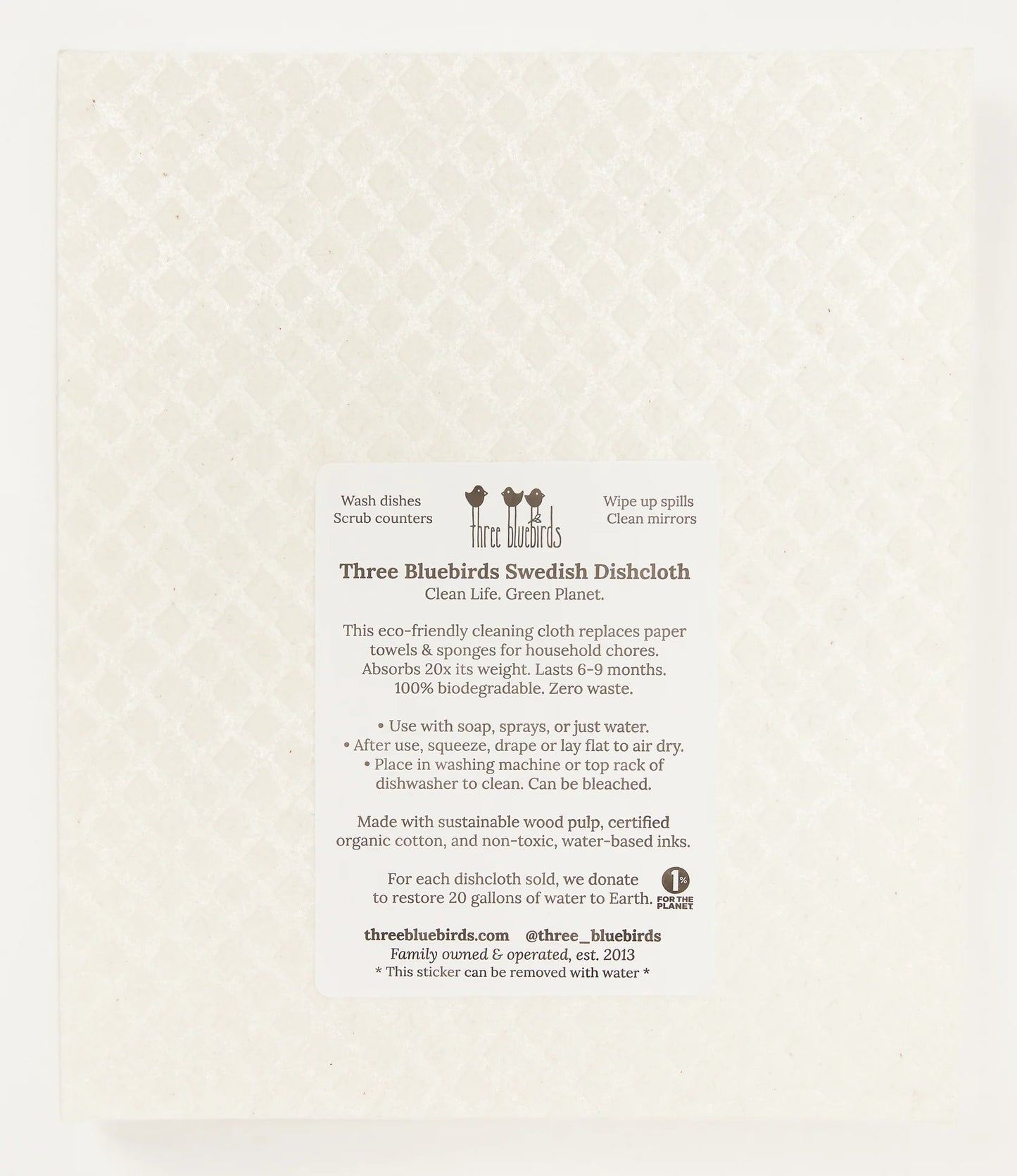 Red Poppies Swedish Dishcloth