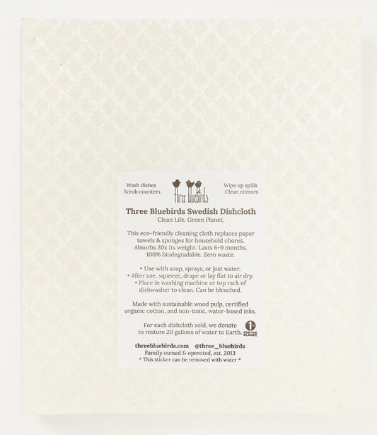 Asparagus on White Swedish Dishcloth