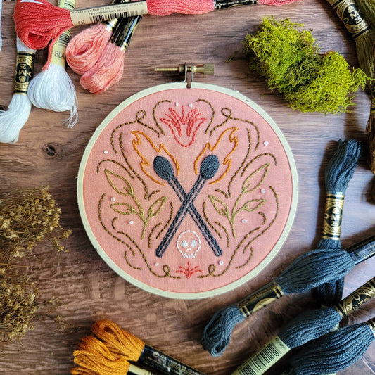Embroidery Kit: Match Embroidery Kit