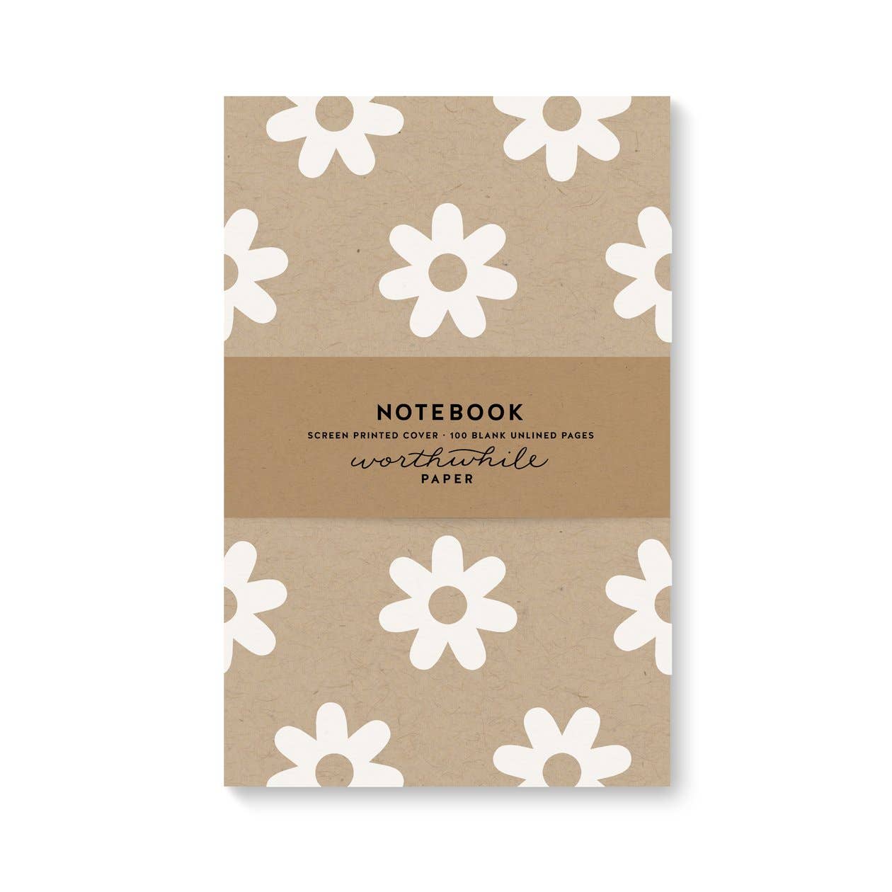 Daisy Pattern Notebook Worthwhile Paper