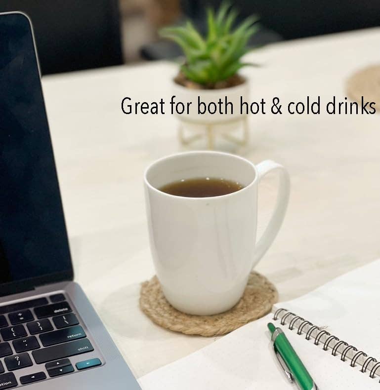 Natural Jute Braided Round Coaster 4 inch round