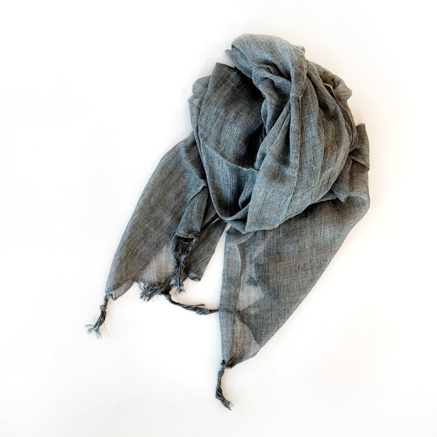 Cotton Scarf in Graphite Gray