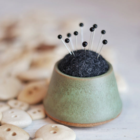 Minimalist Mini Pin Cushion in Sage Green