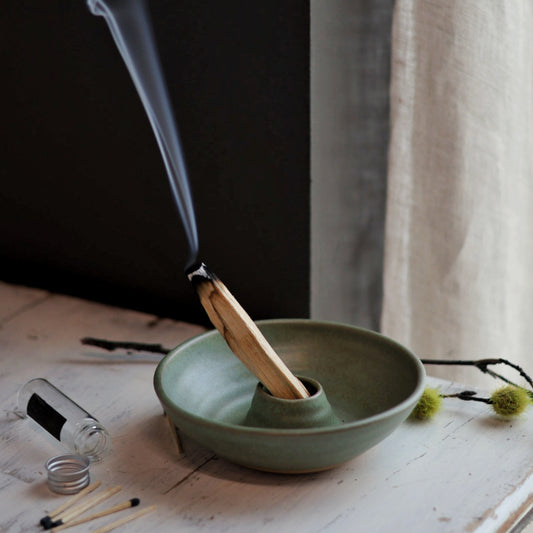 Palo Santo Burning Dish in Sage Green | Limited Edition