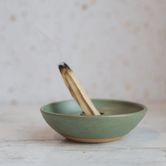 Palo Santo Burning Dish in Sage Green | Limited Edition