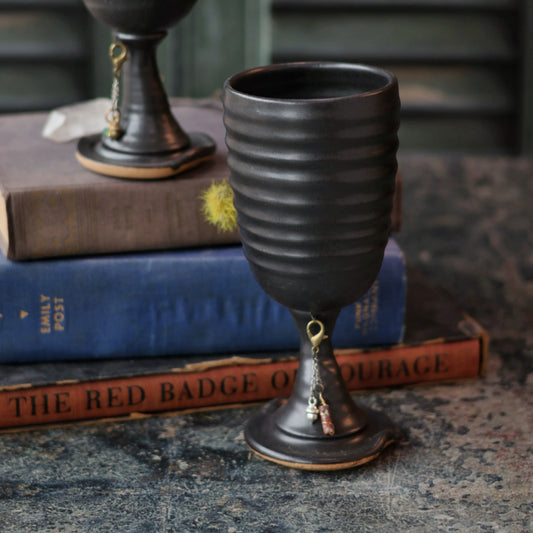 Black Chalice in 2 Sizes | Handmade for Halloween