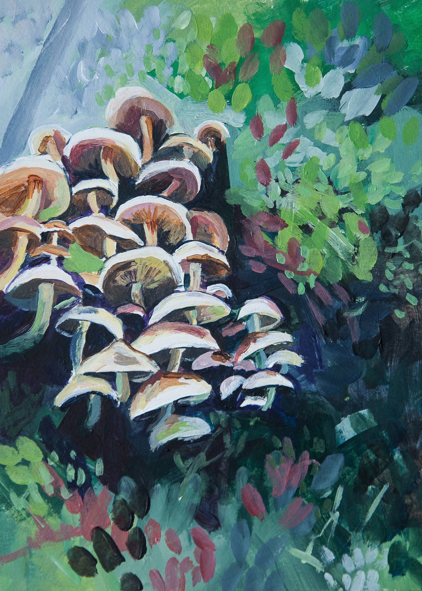 Print, Home Décor, Fine Art, Artwork - Mushroom Meditation Eliza Marie Art
