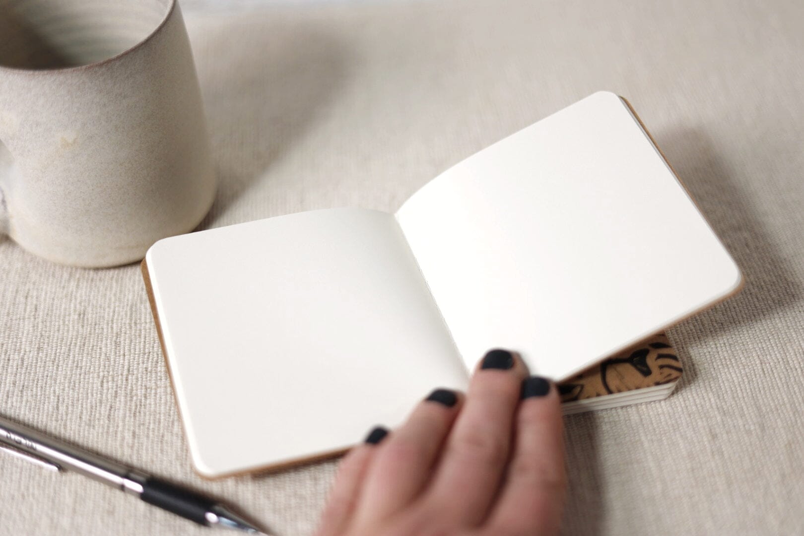 Rose 4x4 inch blank notebook blank sketchbook Gravesco 