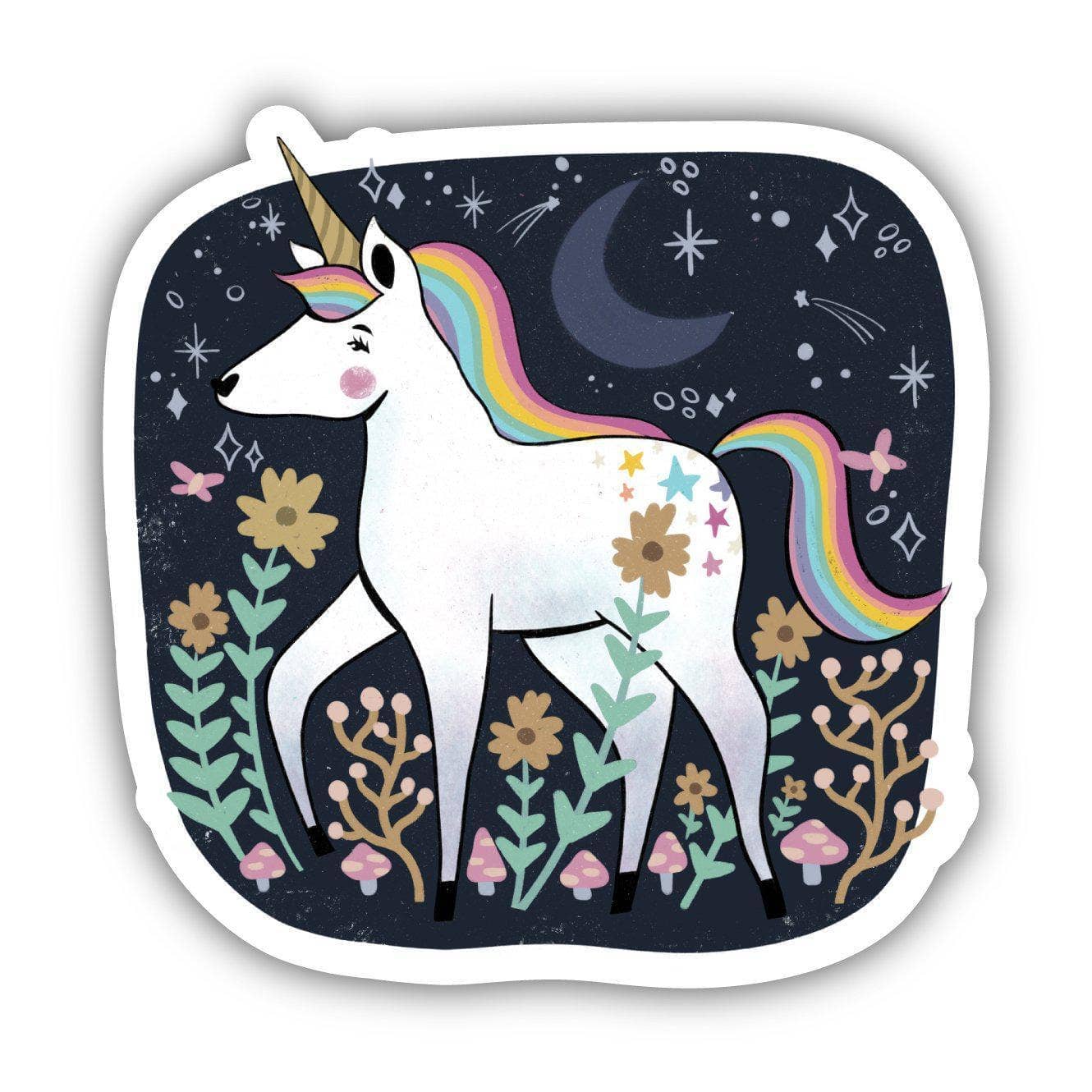 Unicorn Night Fairytale Sticker Big Moods