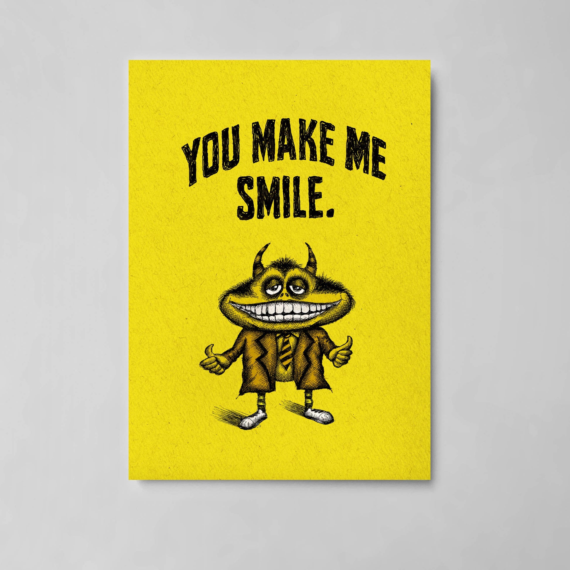 You Make Me Smile Bald Guy Greetings 