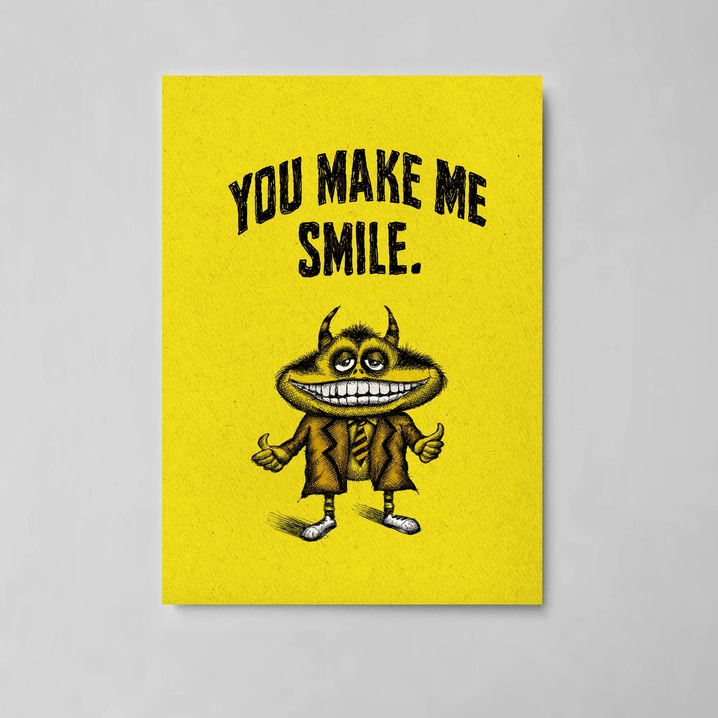 You Make Me Smile Bald Guy Greetings