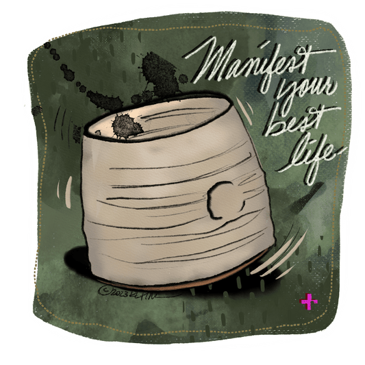 Manifest your best life 3 inch sticker Gravesco 